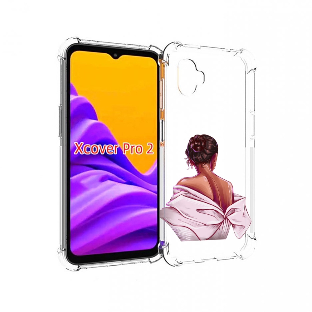 Чехол MyPads девушка-со-спины женский для Samsung Galaxy Xcover Pro 2