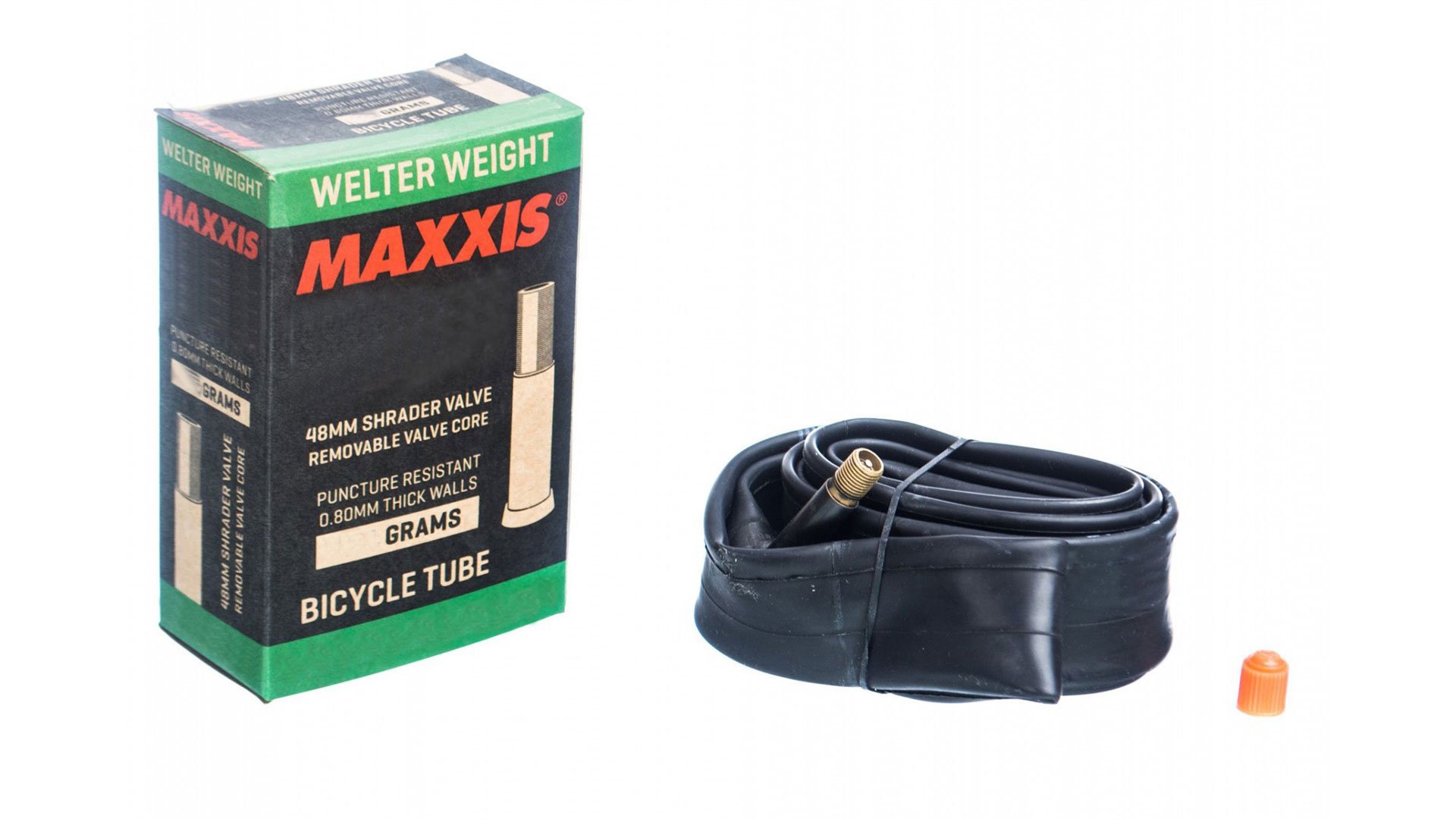 

Камера Maxxis Welter Weight 700x33/50C 0.8 мм авто нип. 48 мм (EIB00137200), Черный, Welter Weight