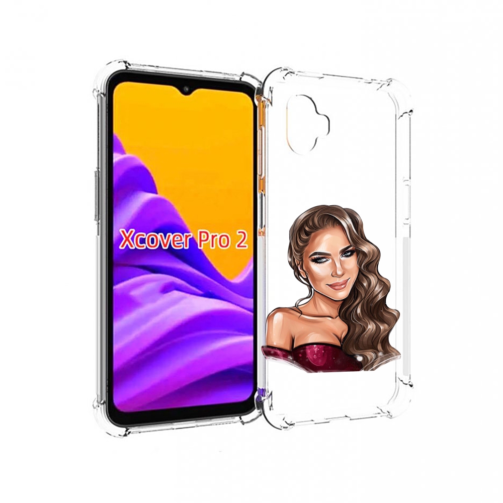 

Чехол MyPads девушка-с-улыбкой женский для Samsung Galaxy Xcover Pro 2, Прозрачный, Tocco