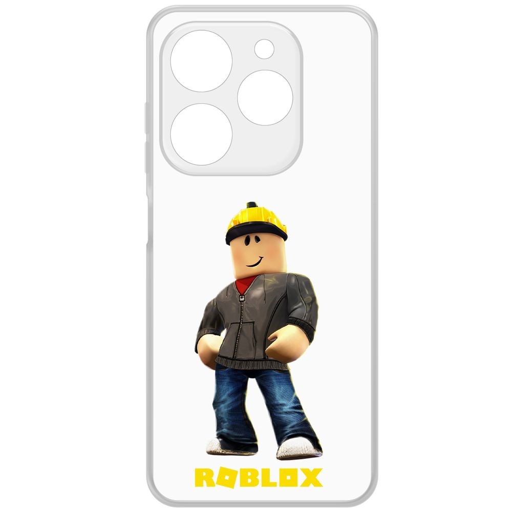 

Чехол-накладка Krutoff Clear Case Roblox-Строитель для TECNO Spark Go 2024, Прозрачный