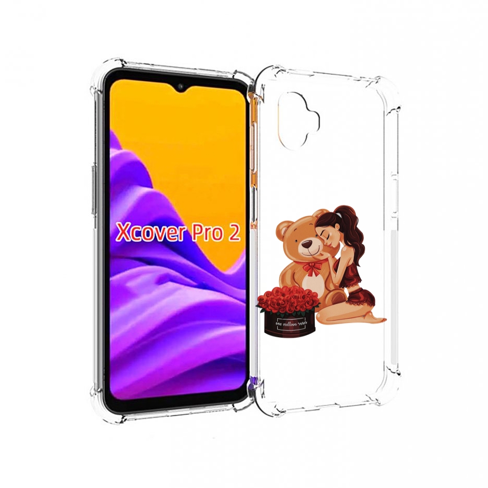 

Чехол MyPads девушка-с-подарками женский для Samsung Galaxy Xcover Pro 2, Прозрачный, Tocco