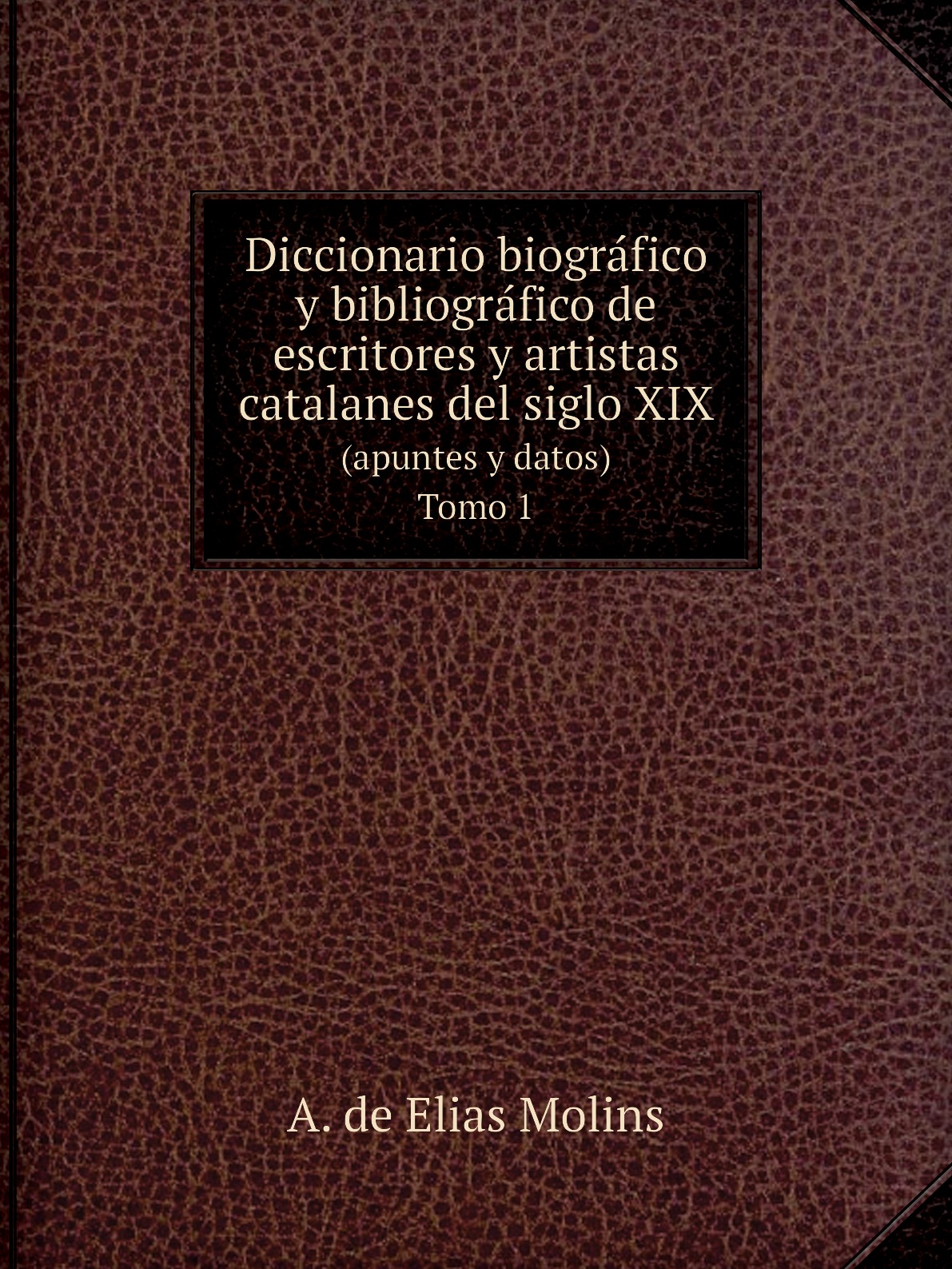 

Diccionario biografico y bibliografico de escritores y artistas catalanes del siglo XIX