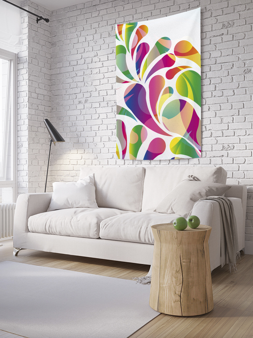 

Вертикальное фотопанно на стену JoyArty Радужные пейсли 150x200 см, Радужные пейсли