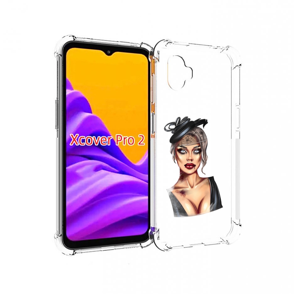 

Чехол MyPads девушка-с-линзами для Samsung Galaxy Xcover Pro 2, Прозрачный, Tocco