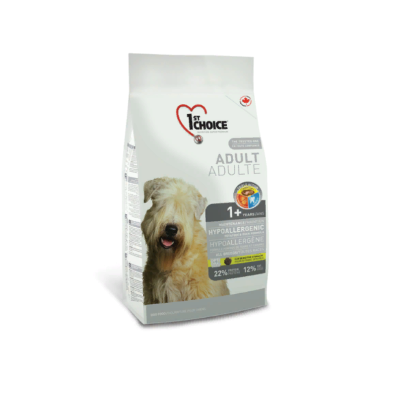 Сухой корм для собак 1st Choice Adult Hypoallergenic All Breeds, утка, картофель, 350 г