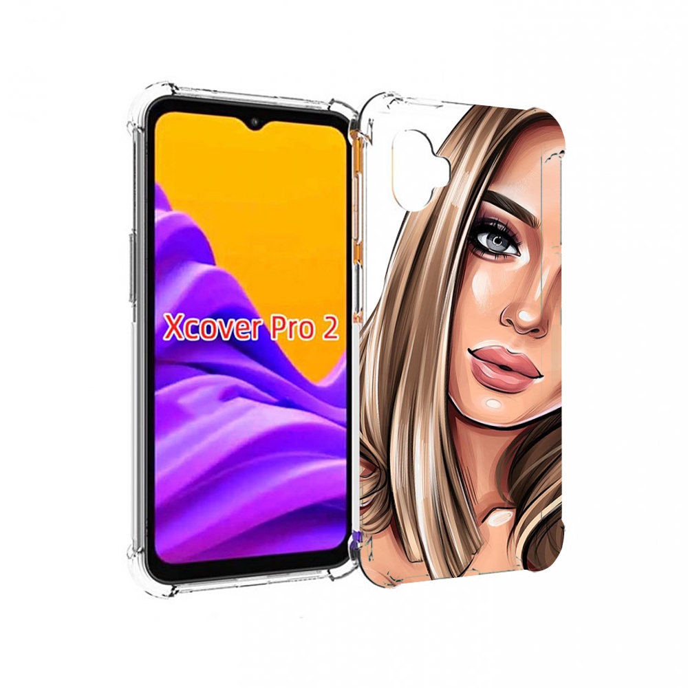 

Чехол MyPads девушка-с-каре женский для Samsung Galaxy Xcover Pro 2, Прозрачный, Tocco