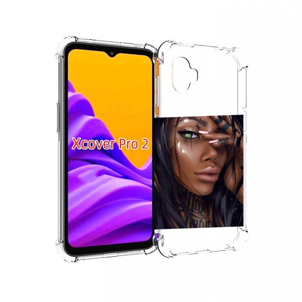 

Чехол MyPads девушка-с-зелеными-глазами-яркими для Samsung Galaxy Xcover Pro 2, Прозрачный, Tocco