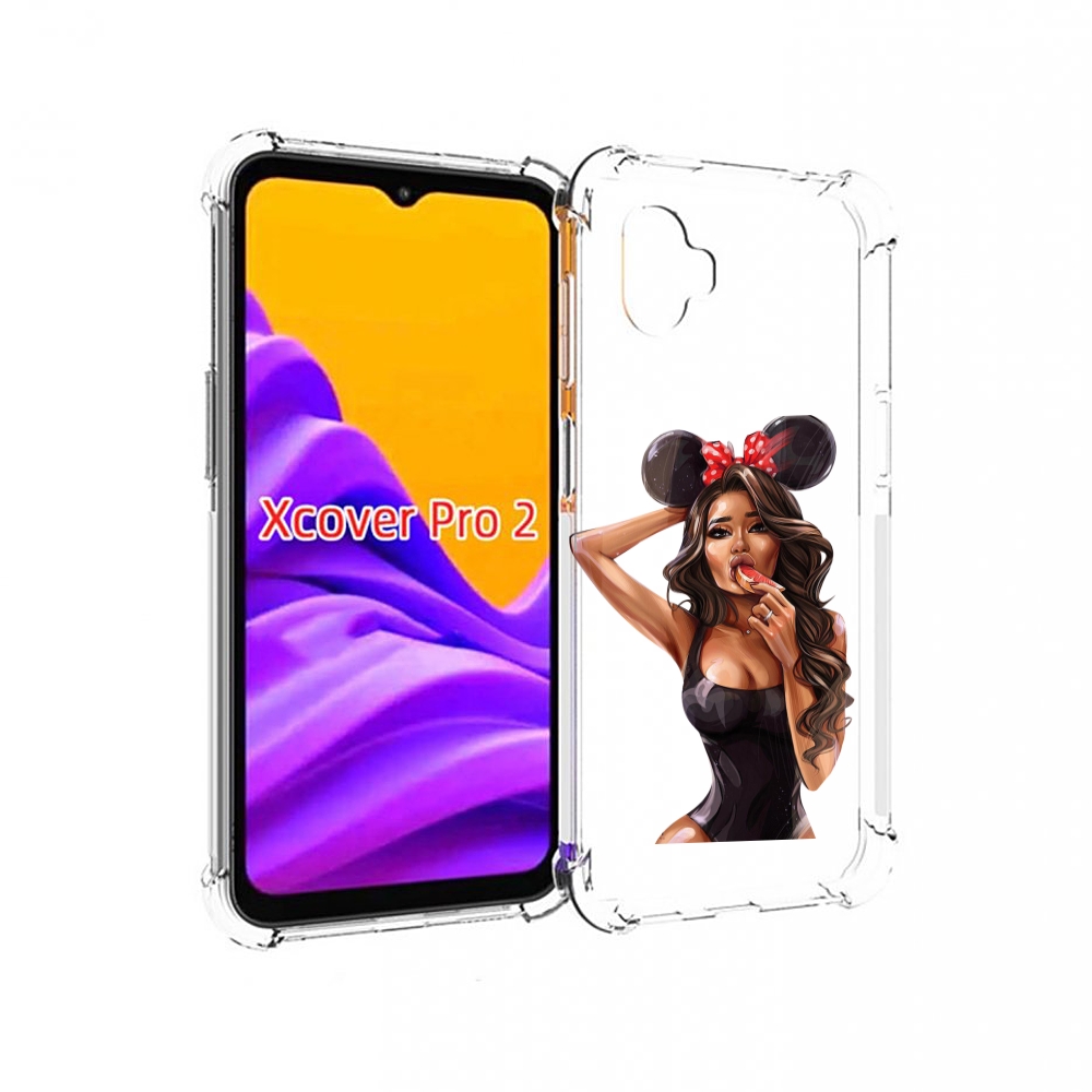 

Чехол MyPads девушка-с-грейпфрутом женский для Samsung Galaxy Xcover Pro 2, Прозрачный, Tocco