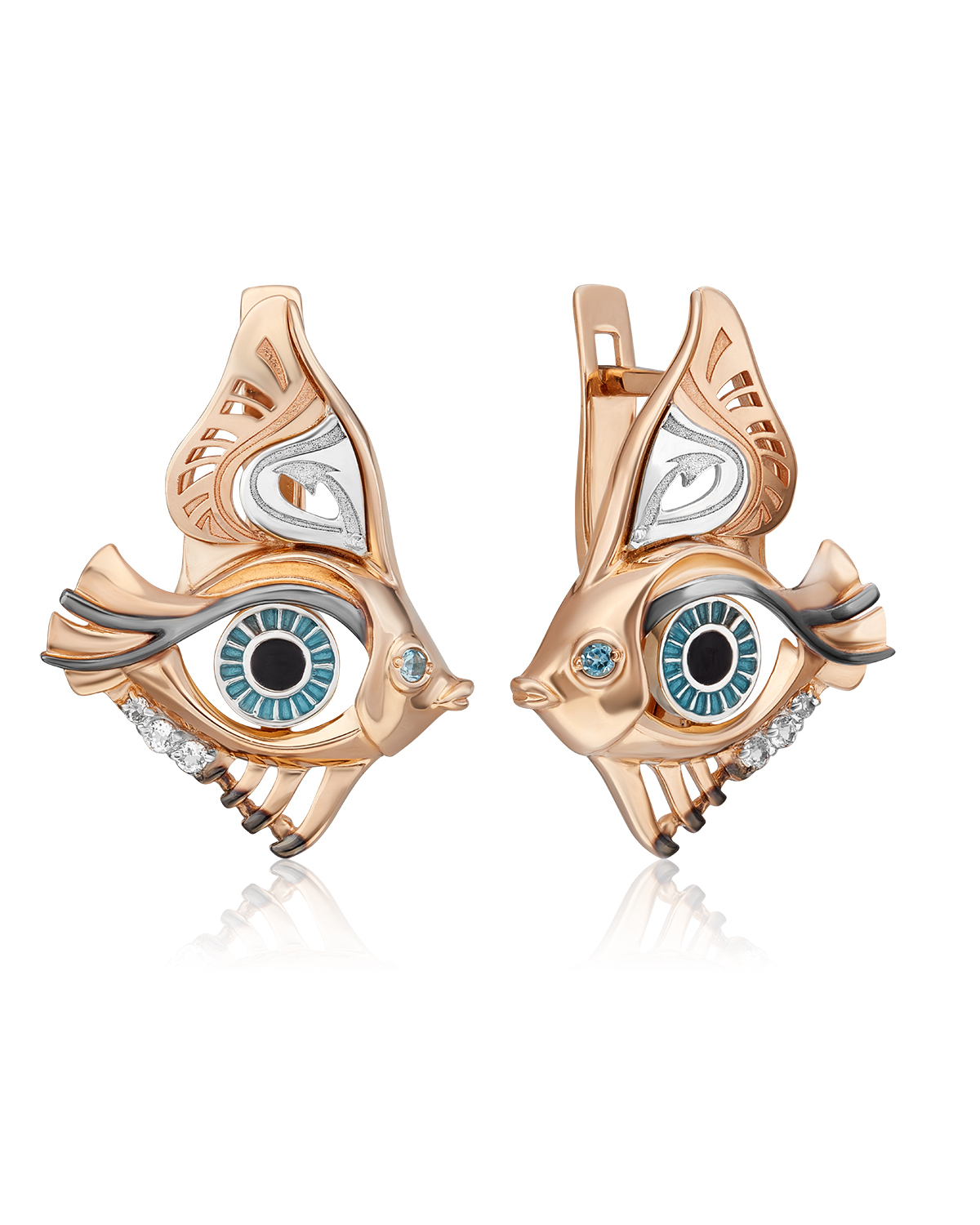 

Серьги из золота PLATINA jewelry 02-4870-00-201-1111, топаз, 02-4870-00-201-1111