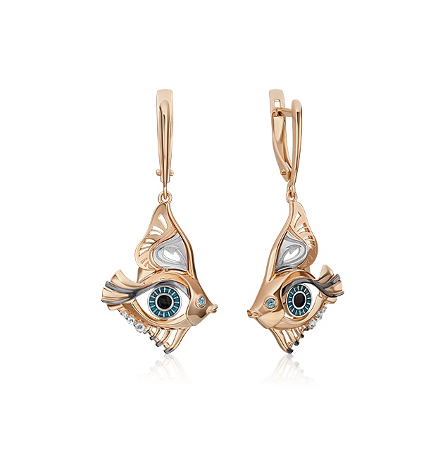 

Серьги из золота PLATINA jewelry 02-4868-00-201-1111, топаз, 02-4868-00-201-1111