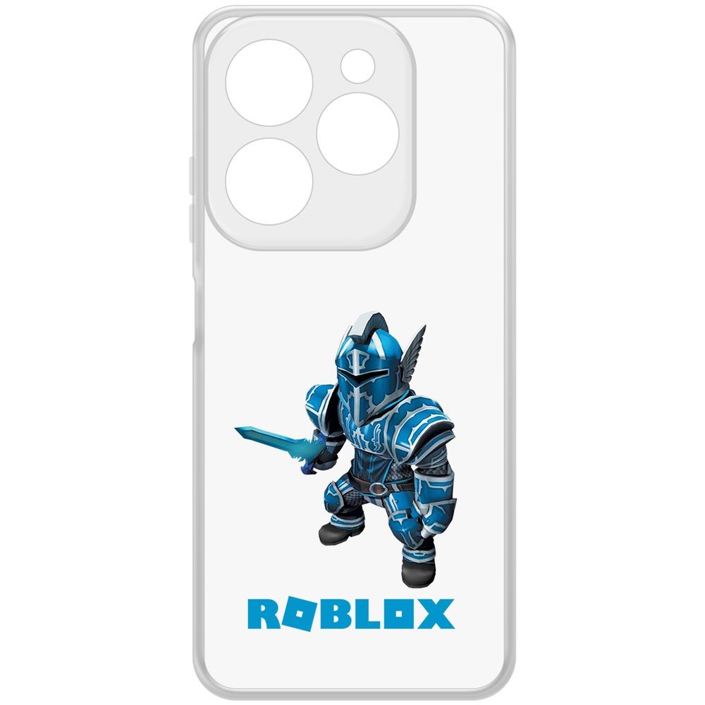 

Чехол-накладка Krutoff Clear Case Roblox-Рыцарь Алар для Infinix Hot 40i, Прозрачный