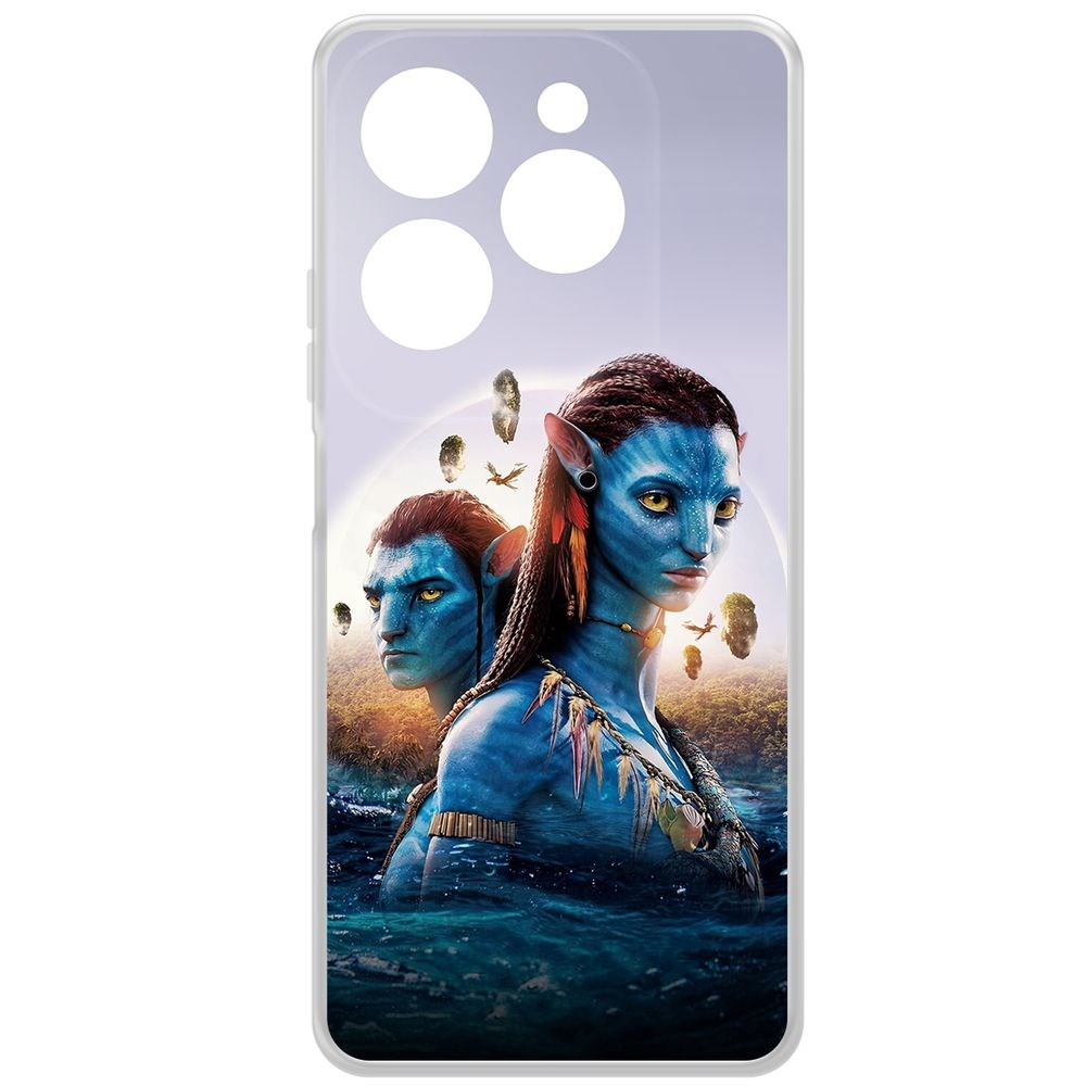 

Чехол-накладка Krutoff Clear Case Аватар - Джейк и Нейтири для INFINIX Hot 40 Pro, Прозрачный