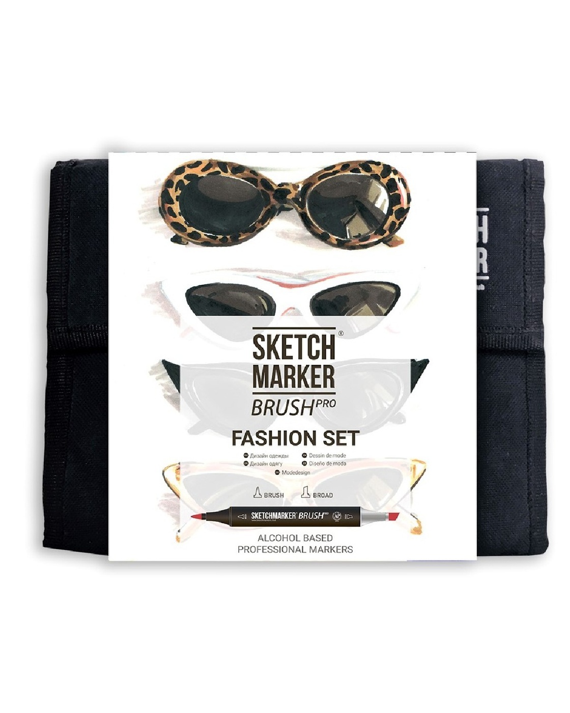 фото Набор маркеров sketchmarker brush 'fashion' 36 штук в сумке-органайзере