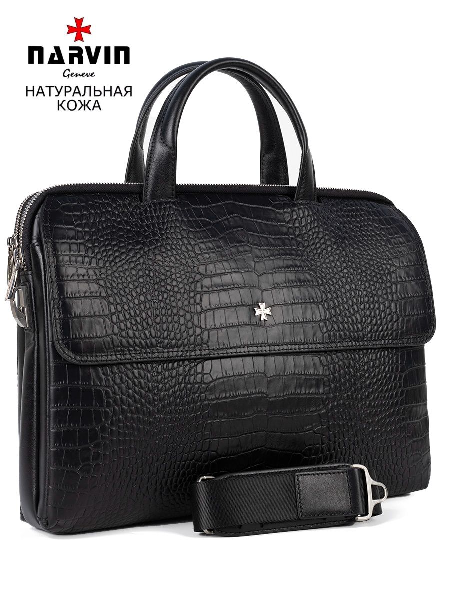 Сумка мужская Narvin 9759, aligro black