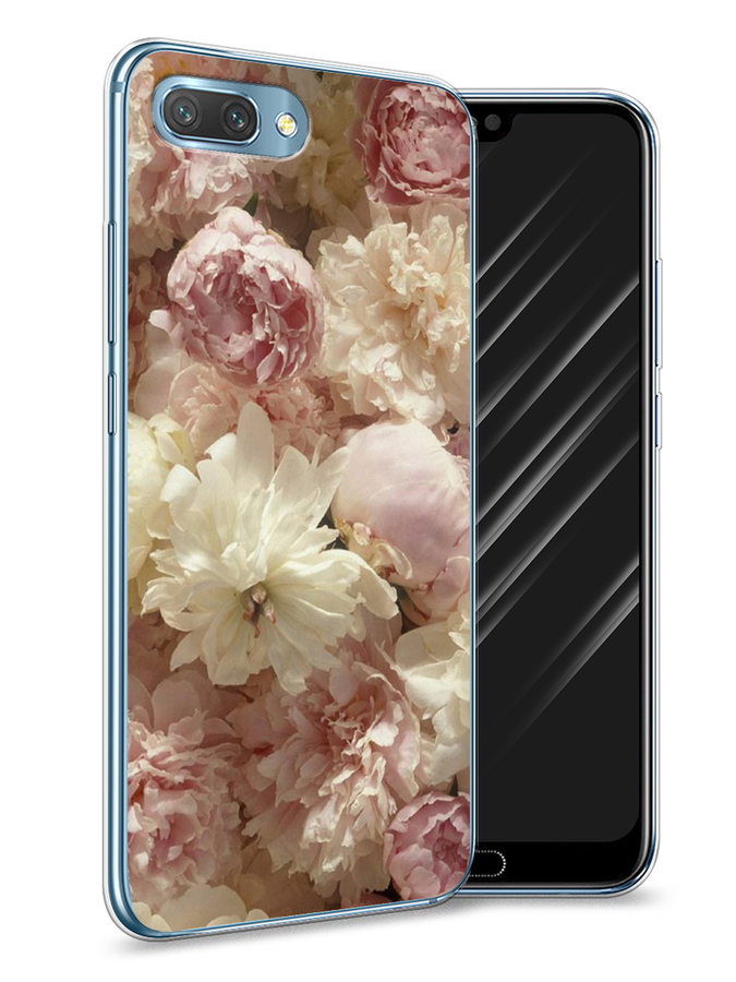 

Чехол Awog на Honor 10 "Пионы светлые", Бежевый;коричневый, 65350-8