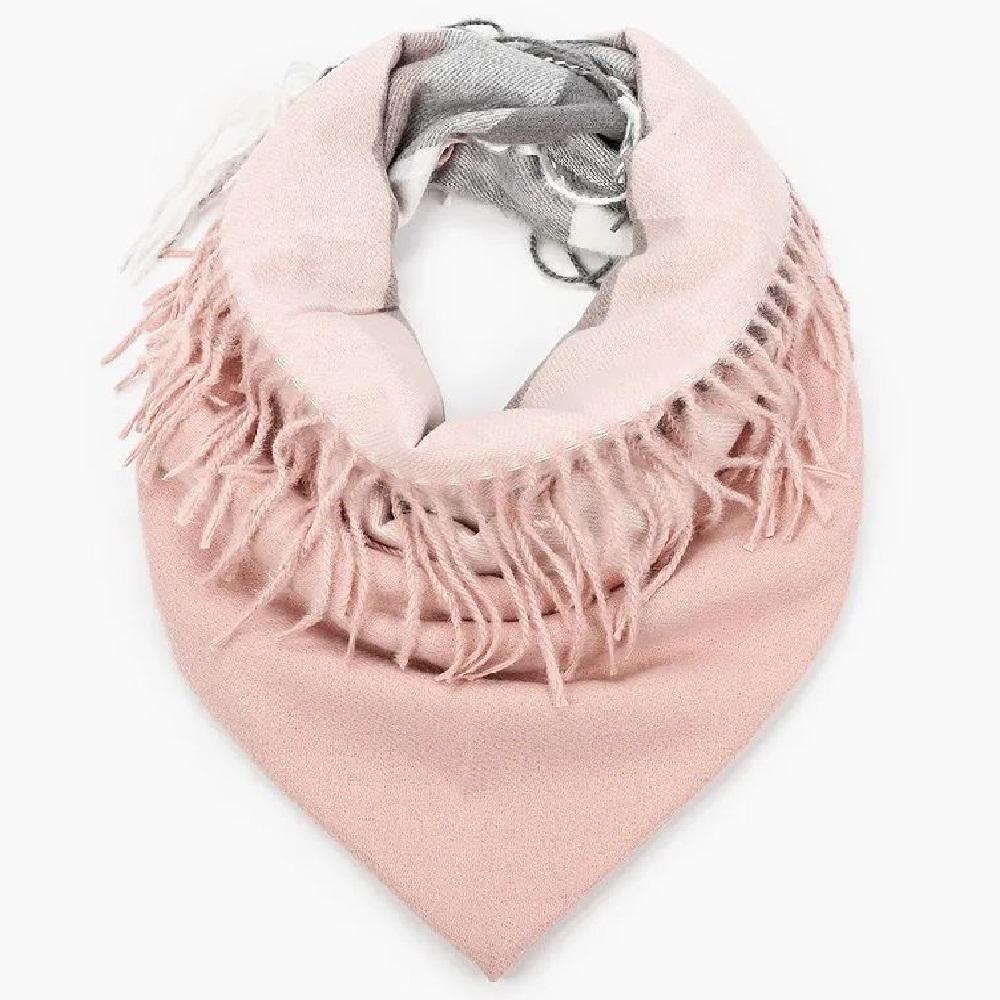 

Платок женский Rosedena shawlcy9004 светло-розовый, 100х100 см, shawlcy9004