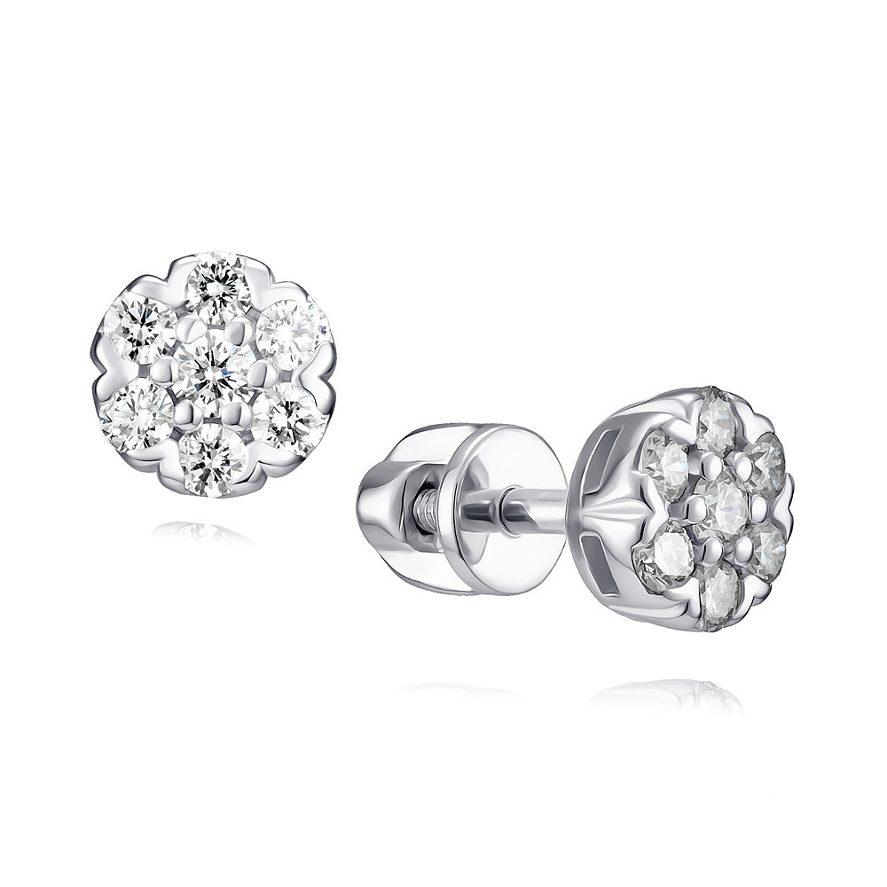 

Серьги из белого золота с бриллиантом ADAMAS 21038566/01-А511Д-41, 21038566/01-А511Д-41