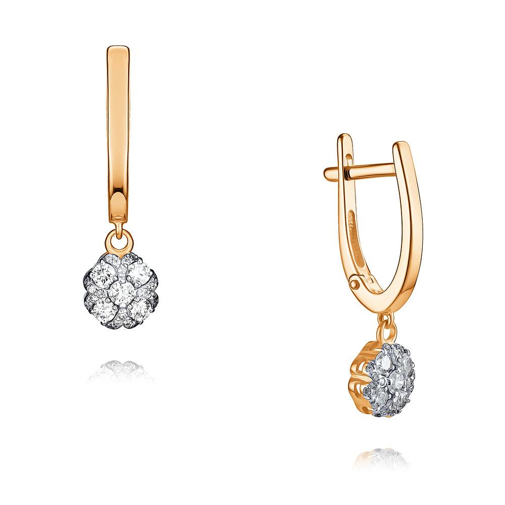

Серьги из красного золота с бриллиантом ADAMAS 24038559/01-А50Д-41, 24038559/01-А50Д-41