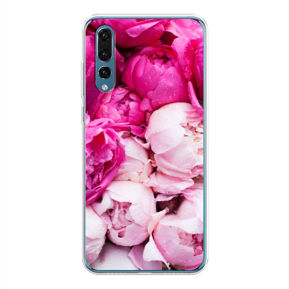 фото Чехол awog "пионы розово-белые" для huawei p20 pro