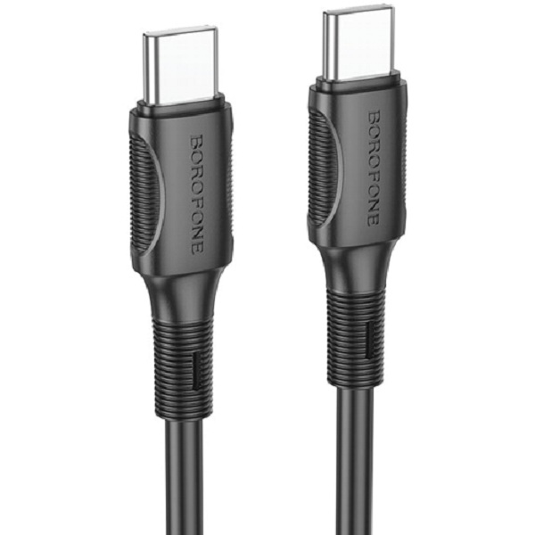 фото Кабель usb type-c - usb type-c borofone  1 м черный