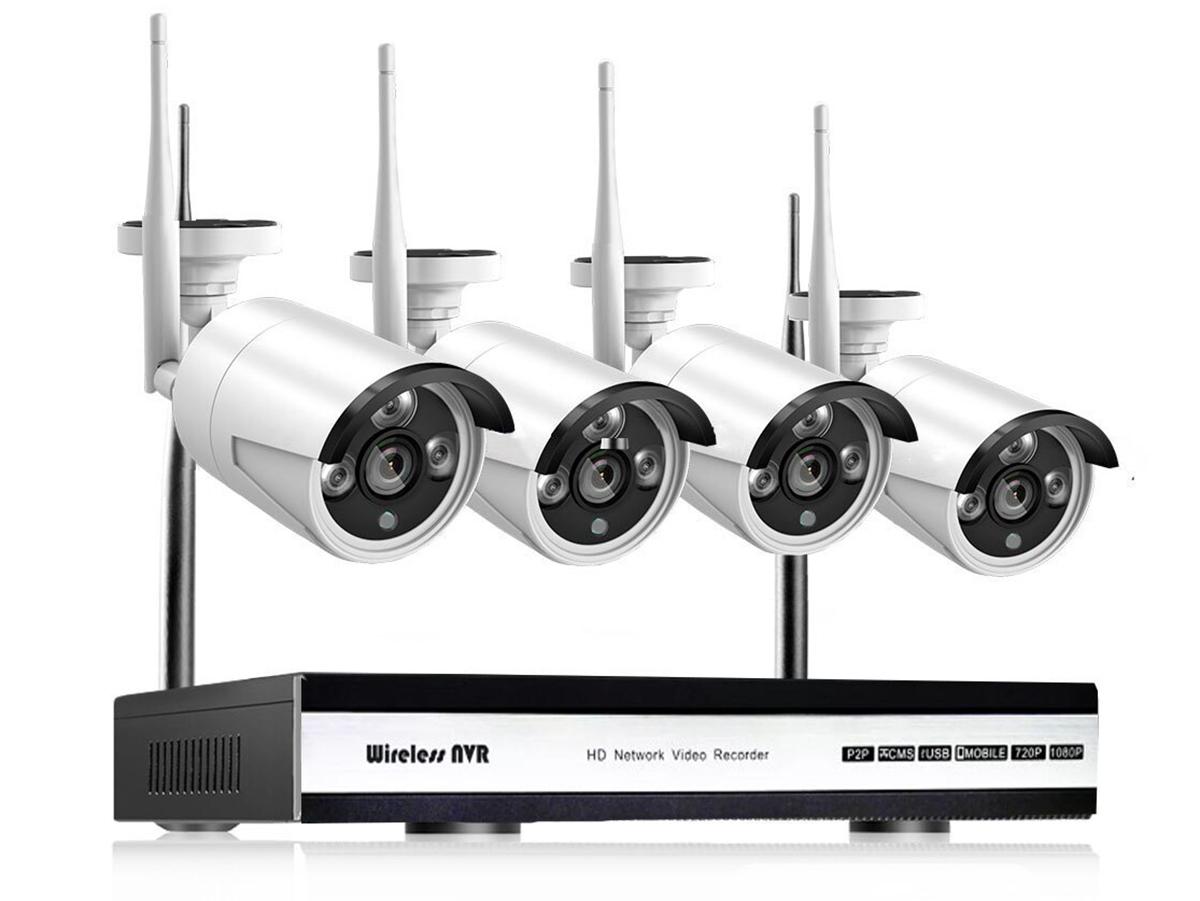 Беспроводной комплект видеонаблюдения на 4 камеры Kvadro Vision Cloud-01-4 160921550 предпусковой подогреватель с помпой турбо комплект универсал 1 2 0 квт старт