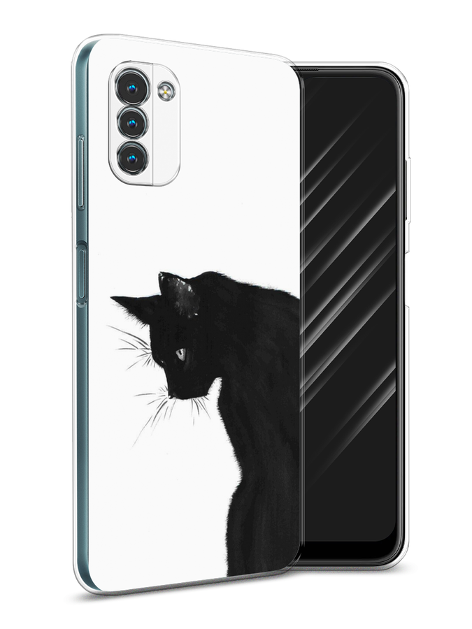

Чехол Awog на Nokia G11 / Нокиа G11 "Black cat", Разноцветный, 125150-1