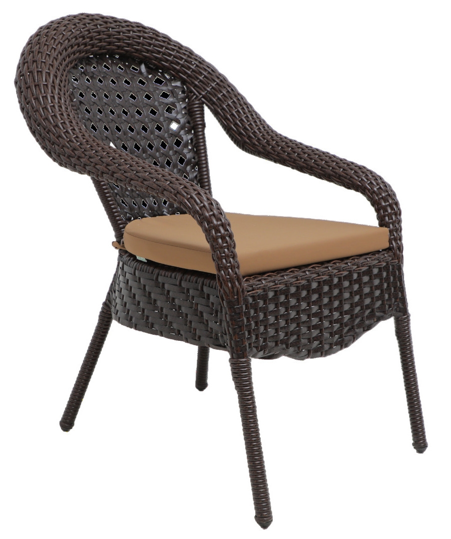 

Кресло садовое DECO COMF С ПОДУШКОЙ иск.ротанг DARK BROWN Без бренда FM-1002-ТК, Коричневый