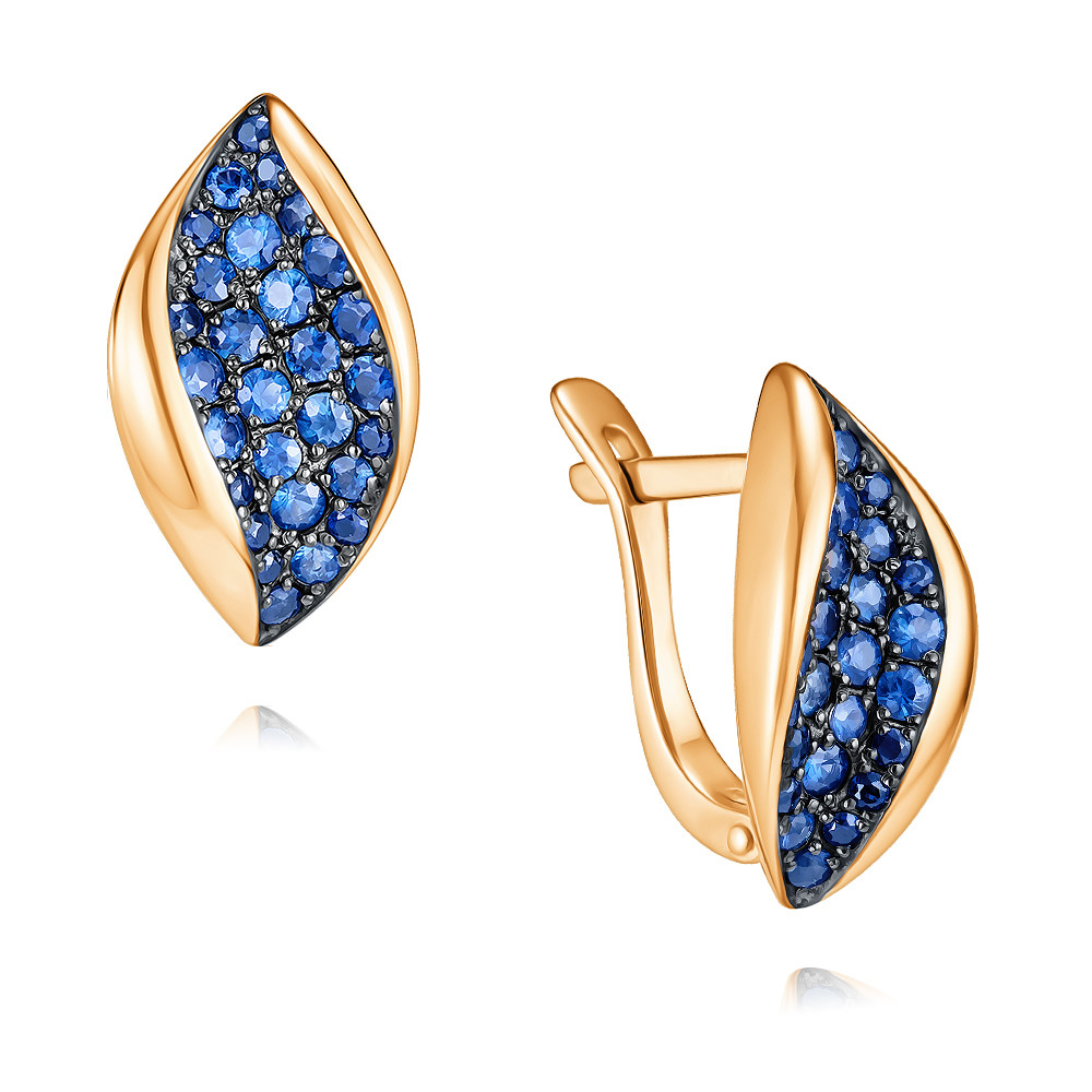 

Серьги из красного золота с сапфиром ADAMAS 24038515/01-А50Д-542, 24038515/01-А50Д-542