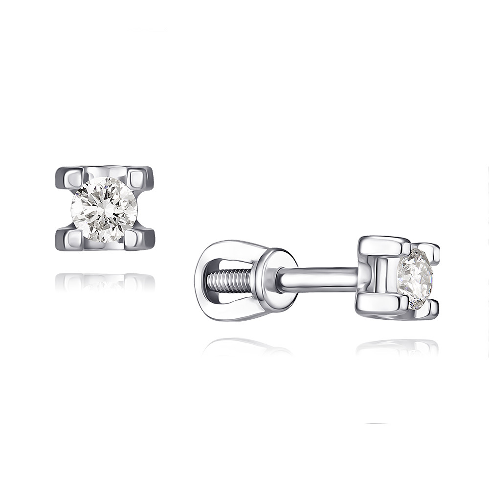

Серьги из белого золота с бриллиантом ADAMAS 2148935/02-А511Д-41, 2148935/02-А511Д-41