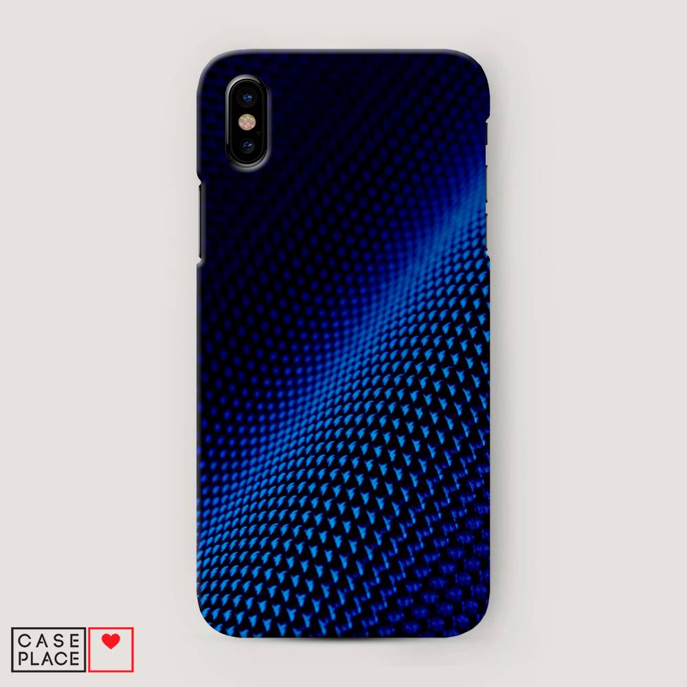 

Пластиковый чехол "Синий карбон" на Apple iPhone XS Max (10S Max), 11920-2