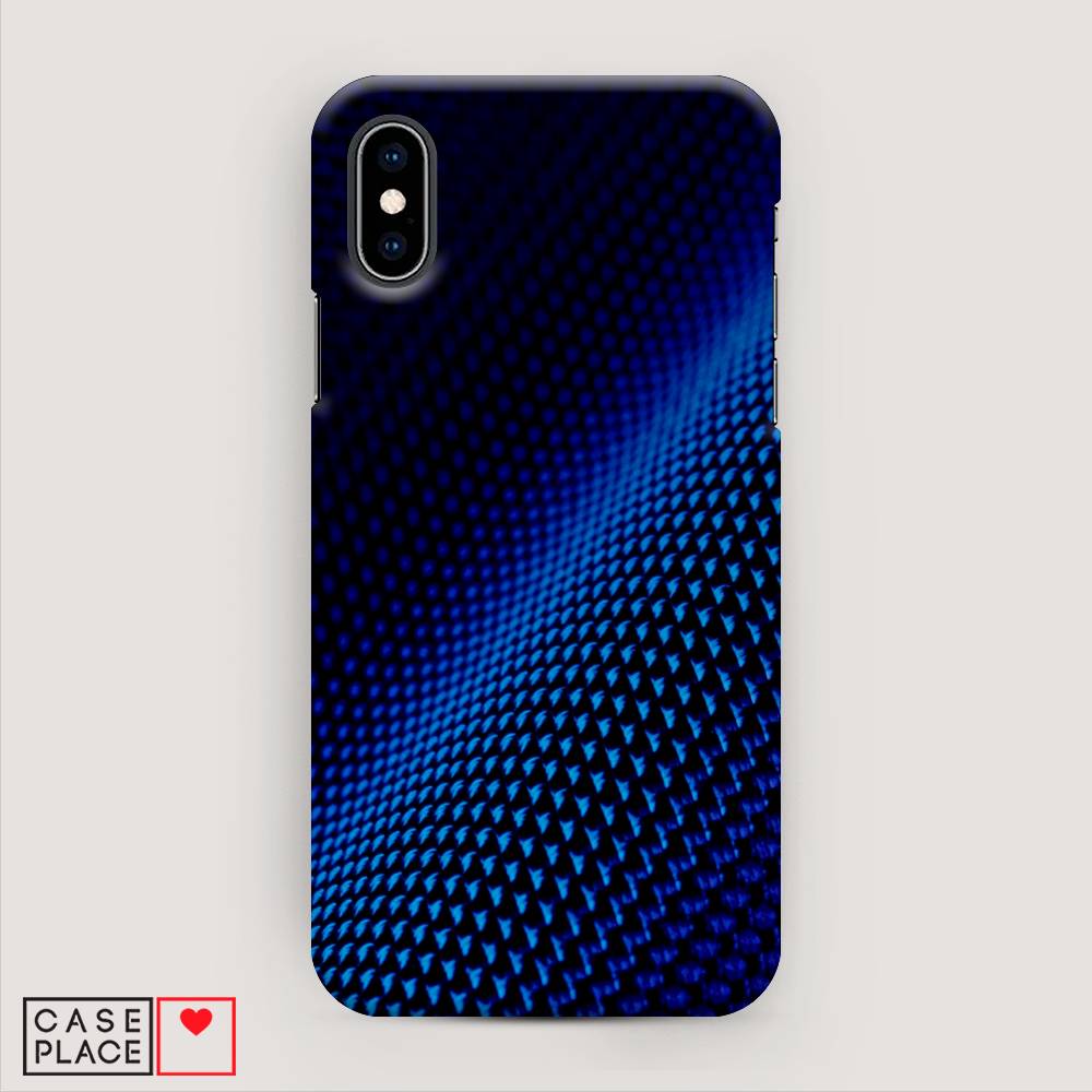 

Пластиковый чехол "Синий карбон" на Apple iPhone X (10), 11020-2