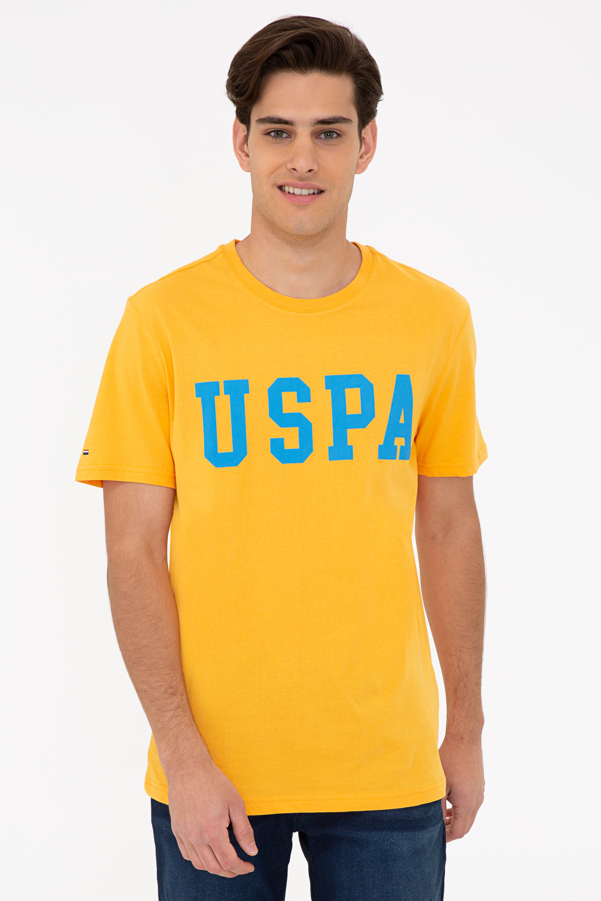 Футболка мужская U.S. POLO Assn. G081SZ0110GEARTIY021 желтая XS