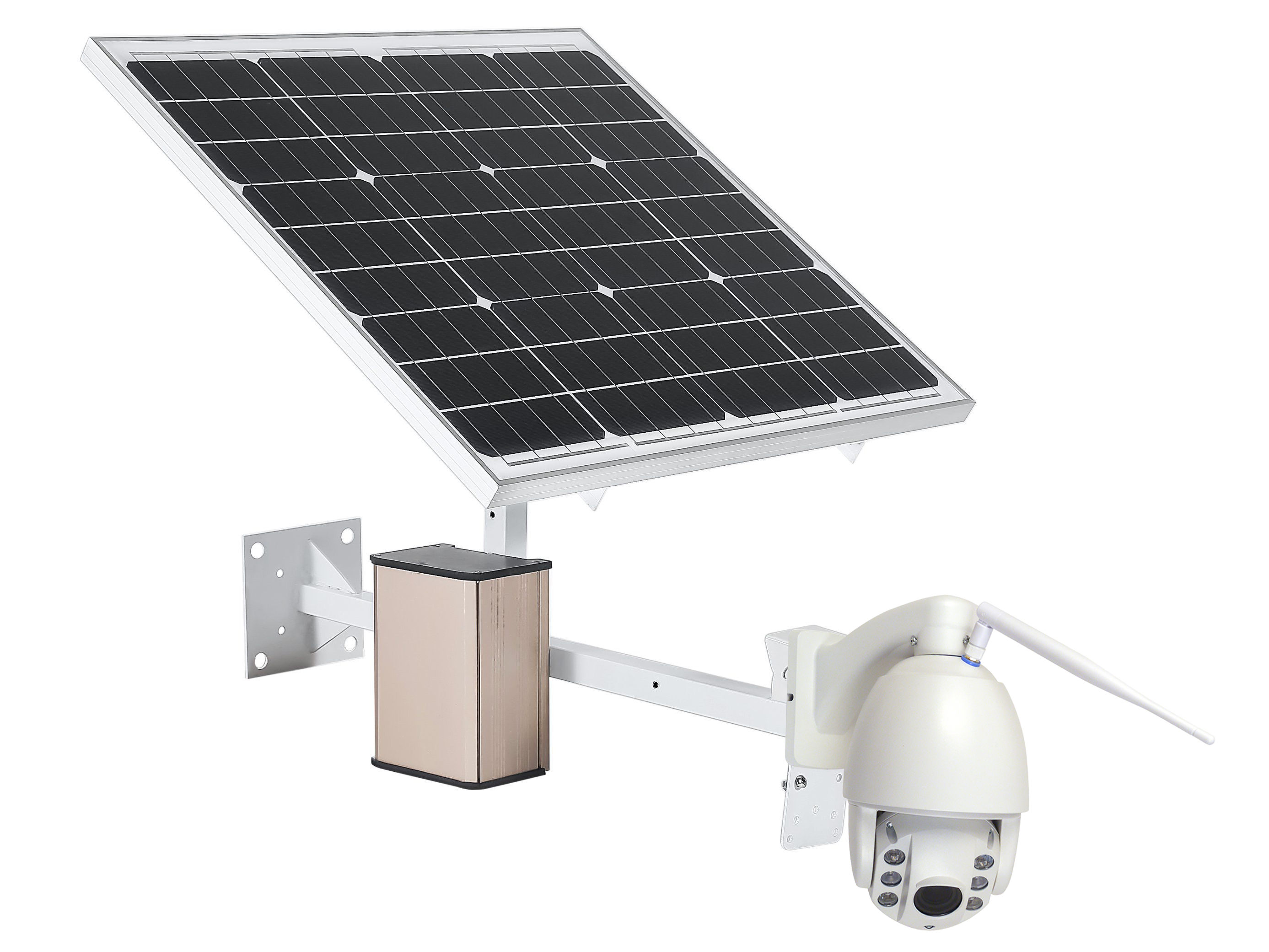 Комплект 3G 4G камеры на солнечных батареях Link Solar NC67G-60W-40AH 160921354 светильник на солнечных батареях uniel ulv m42s 60w 4000к sol sensor ip65 ul 00007719