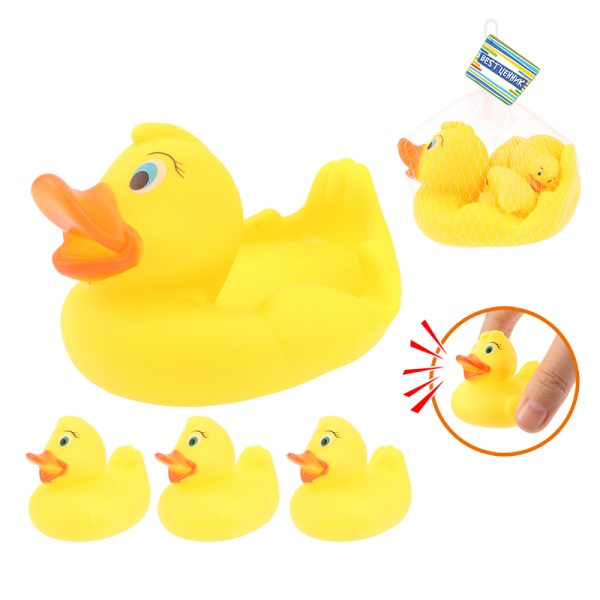

Набор игрушек для купания Наша игрушка Уточки 200190590, 4 штуки