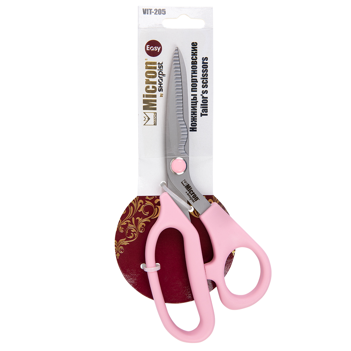 

Ножницы портновские Micron by Sharpist Easy VIT-205 204 мм сатинированные, Розовый, VIT-205