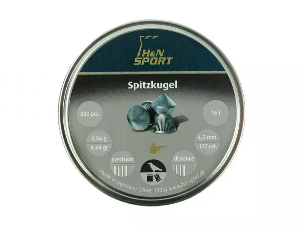 Пули H&N SpitzKugel 4,5 мм 0,56 г (500 шт.)