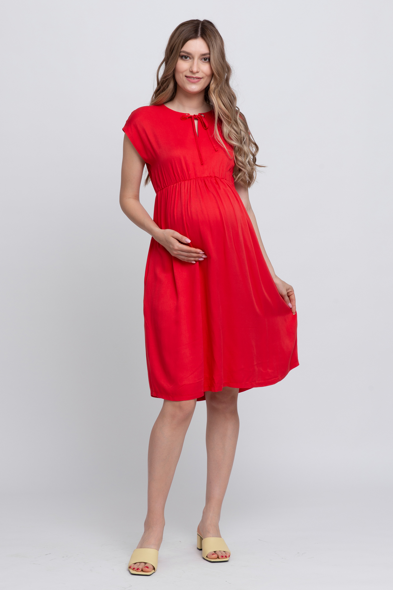 Платье для беременных женское Mama's fantasy MF9018 красное 50 RU