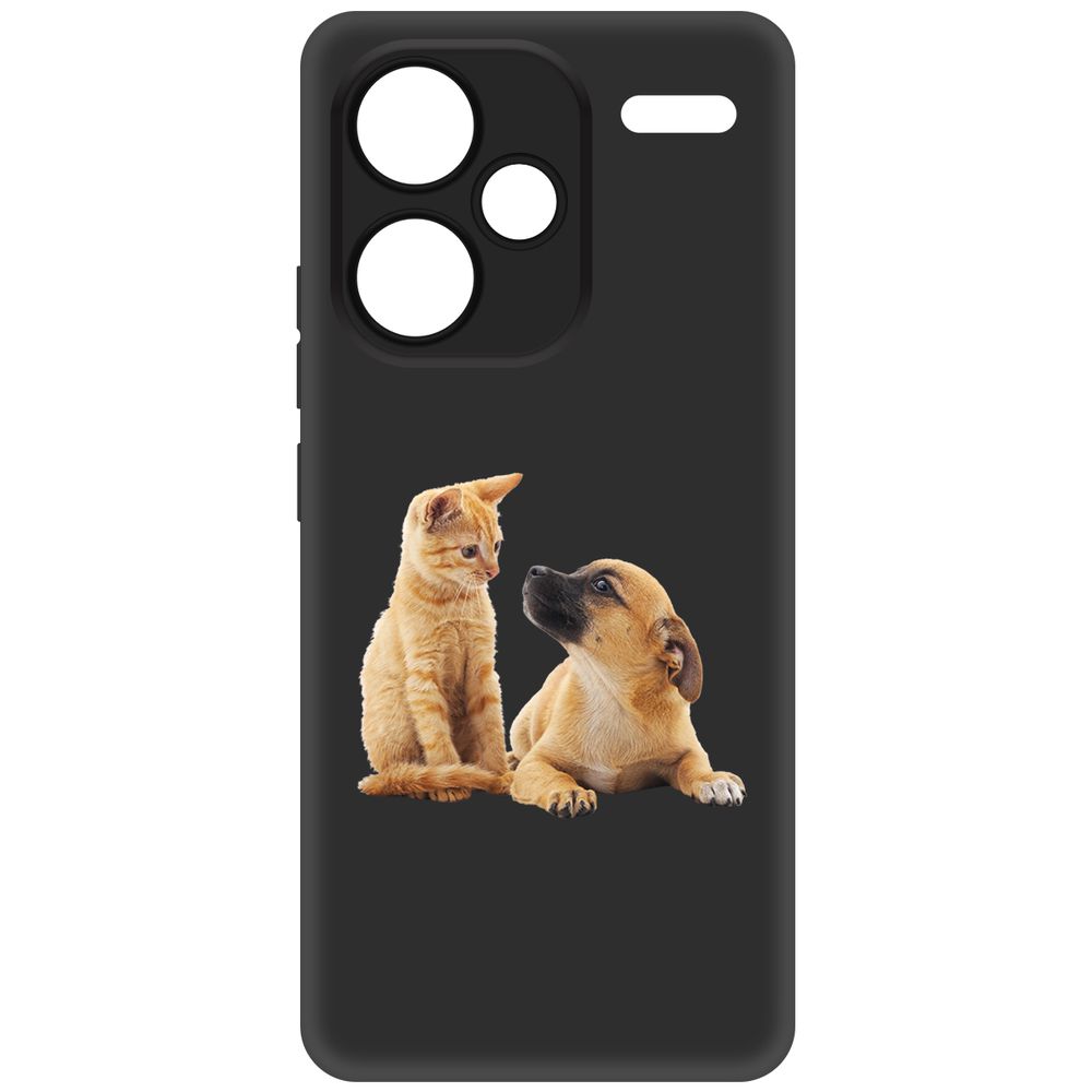

Чехол-накладка Krutoff Soft Case Лучшие друзья для Xiaomi Redmi Note 13 Pro+ 5G черный