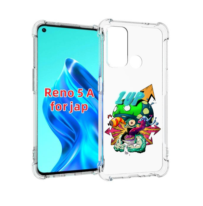 

Чехол MyPads сильный гриб абстракция для Oppo Reno 5A, Прозрачный, Tocco