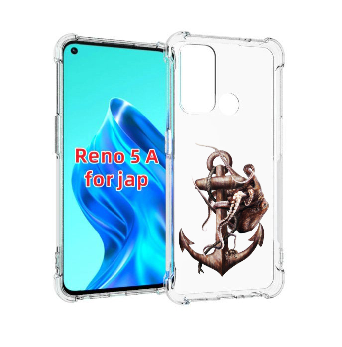 

Чехол MyPads ржавый якорь для Oppo Reno 5A, Прозрачный, Tocco