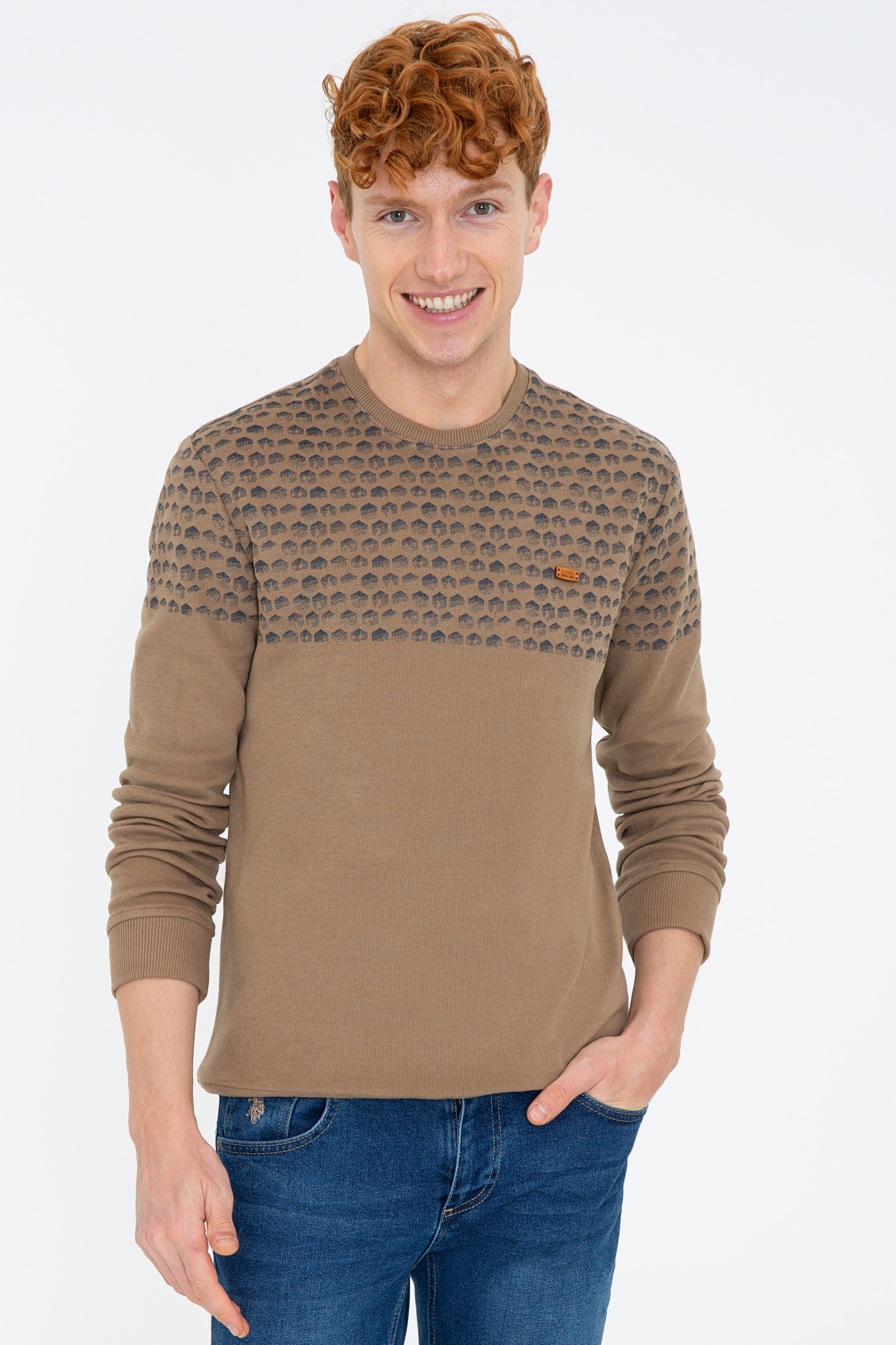 

Свитшот мужской U.S. POLO Assn. G081SZ0820BETHO бежевый M, G081SZ0820BETHO