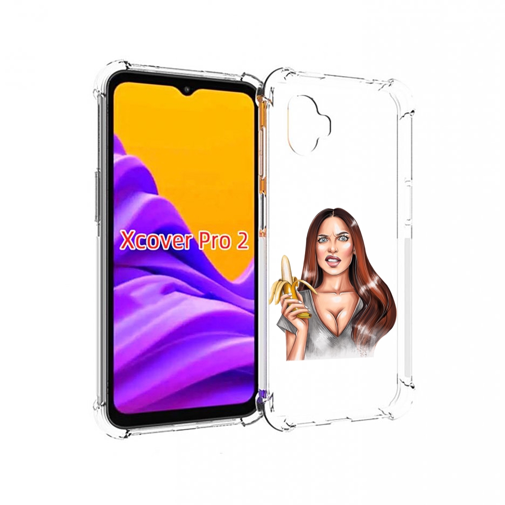 Чехол MyPads девушка-с-бананом для Samsung Galaxy Xcover Pro 2