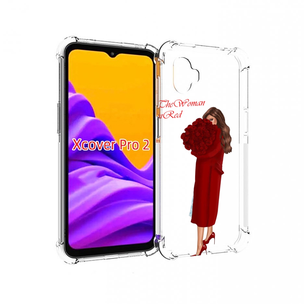 

Чехол MyPads девушка-полностью-в-красном женский для Samsung Galaxy Xcover Pro 2, Прозрачный, Tocco