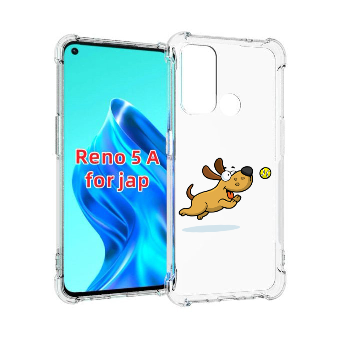

Чехол MyPads пёсик для Oppo Reno 5A, Прозрачный, Tocco