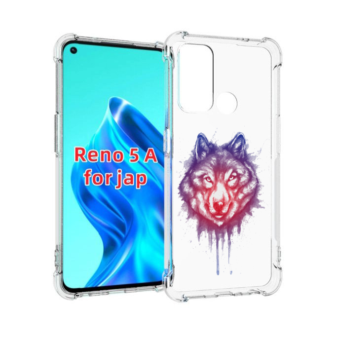 

Чехол MyPads пушистый волк для Oppo Reno 5A, Прозрачный, Tocco