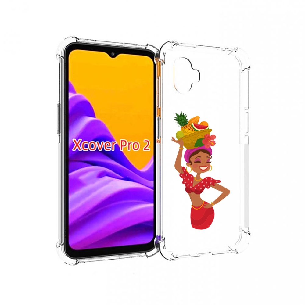 

Чехол MyPads девушка-мулатка для Samsung Galaxy Xcover Pro 2, Прозрачный, Tocco