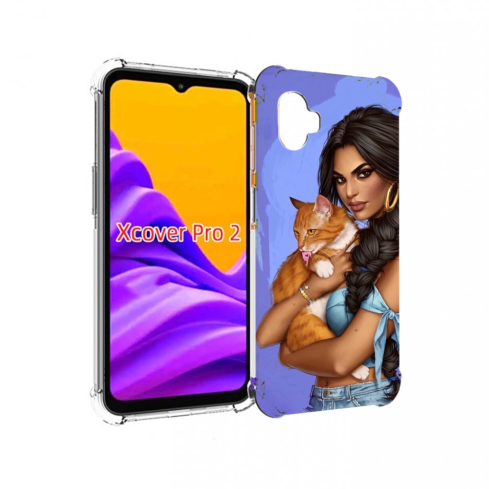 

Чехол MyPads девушка-красивая-с-синим-фоном женский для Samsung Galaxy Xcover Pro 2, Прозрачный, Tocco