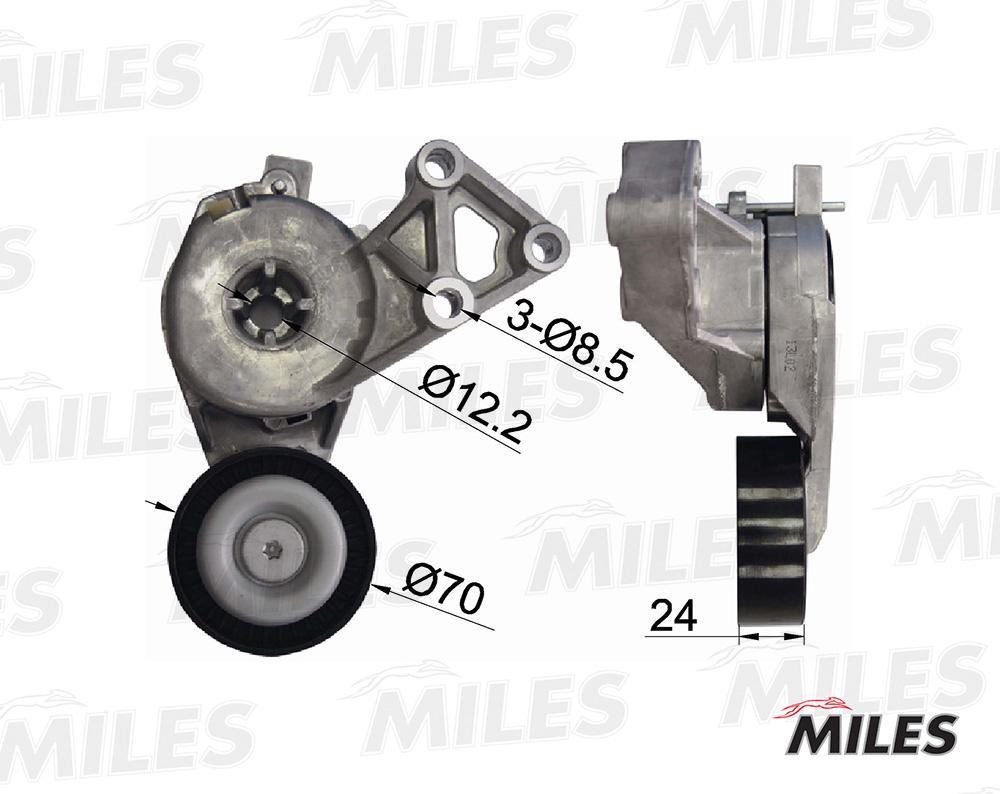 

Натяжитель Ремня Приводного Vag 1.4-2.0 95-06 Ag00290 Miles арт. AG00290
