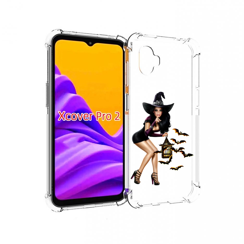 

Чехол MyPads девушка-ведьма женский для Samsung Galaxy Xcover Pro 2, Прозрачный, Tocco