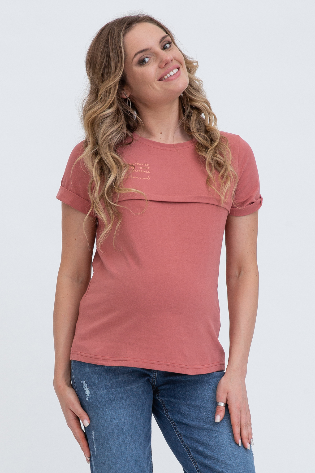 фото Футболка женская mama's fantasy 03-21421mf красная 50